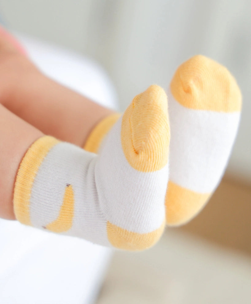 Organic Cotton Baby Socks - Bananas