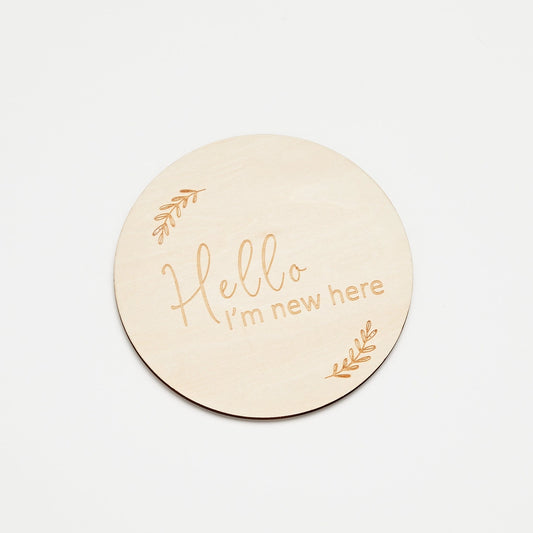 Announcement Plaque/Keepsake (Double Sided)