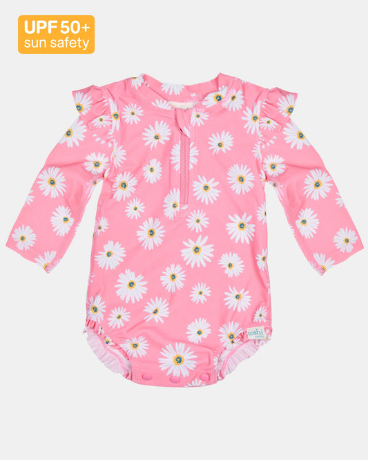 Toshi Swim Onesie - Daisy Watermelon