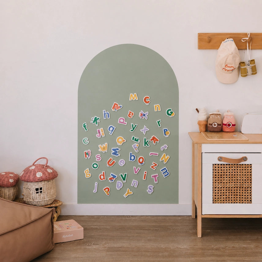 Magnetic Playwall™ | Magnetic Wall Decal For Kids & Playrooms - Olive