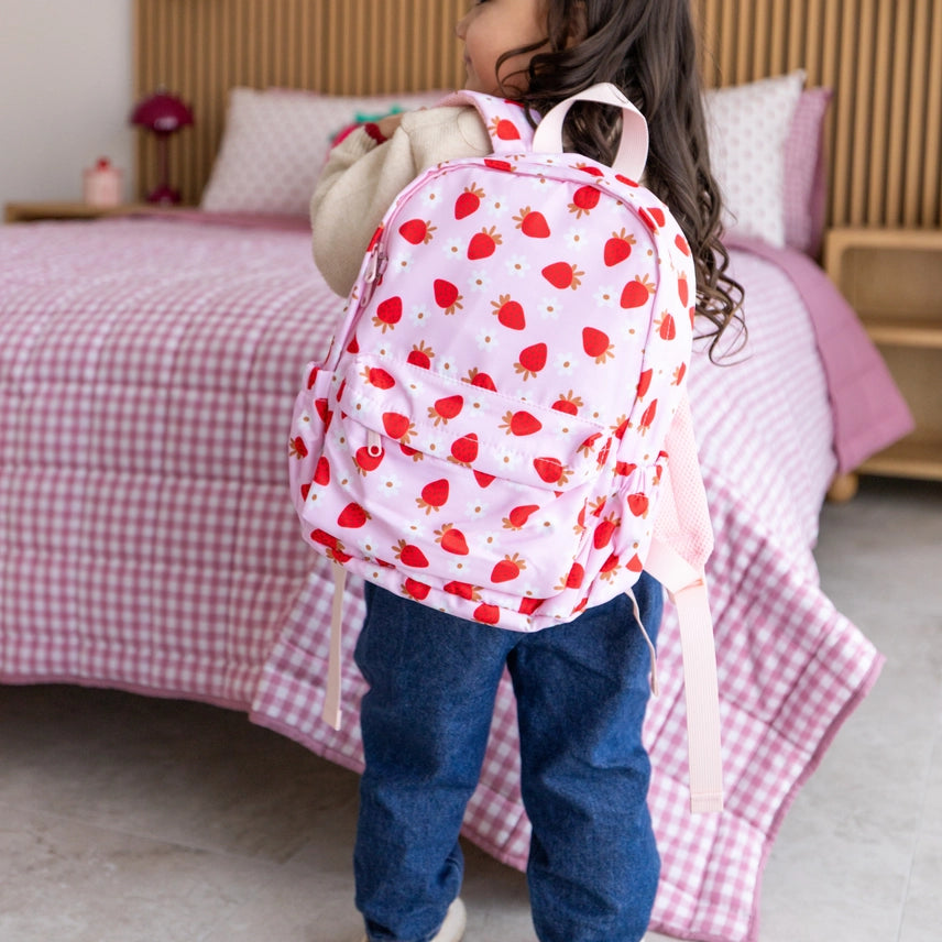 Mini Toddler Daycare Backpack - Strawberry Fields