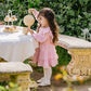 Lyla Gingham Dress - Coral Gingham