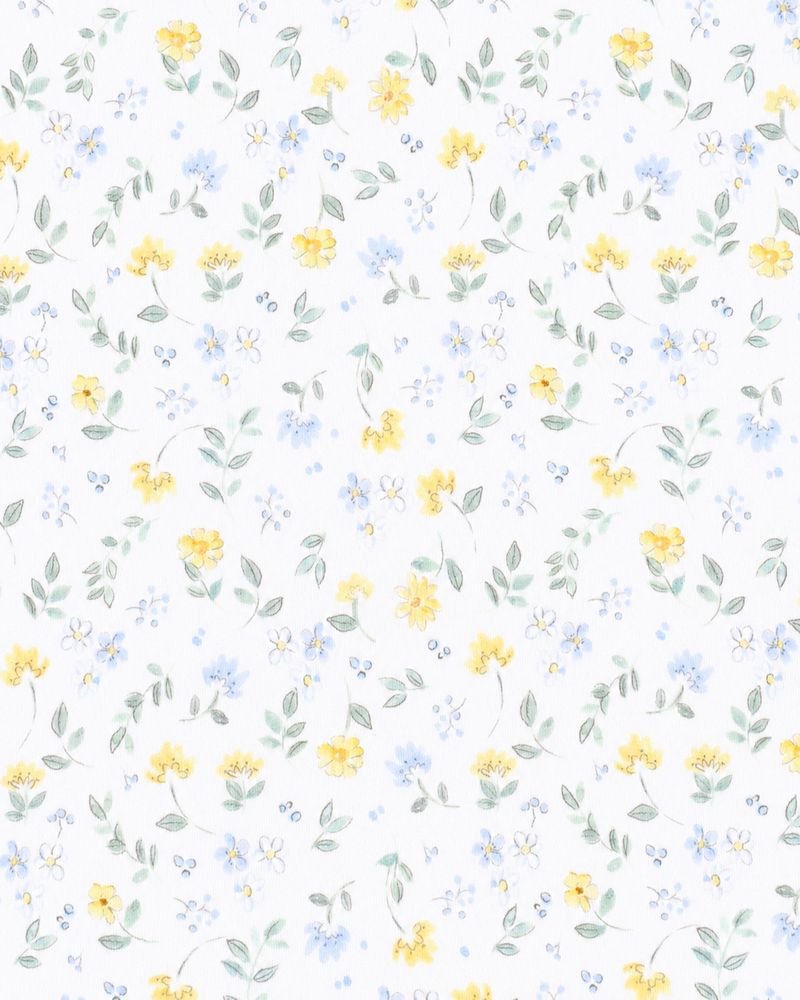 Libby S/S Zip Romper - Libby Floral