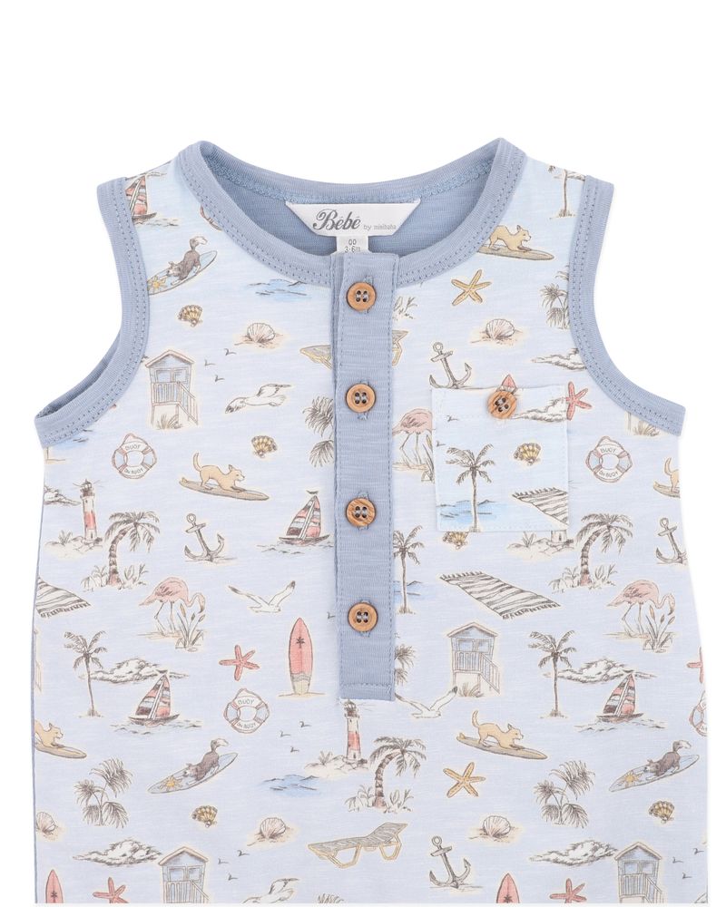 Max Puppy Romper - Max Print