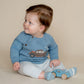 Car Knitted Jumper - Blue Sky