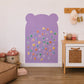 Magnetic Playwall™ | Magnetic Wall Decal for Kids & Playrooms - Purple Bear