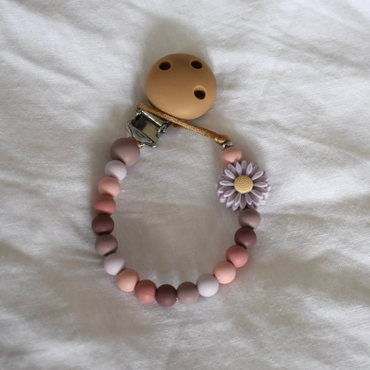 Daisy Dummy Clip - Dusty Pink/Purple