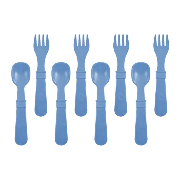 Re-Play Fork and Spoon Set - Denim