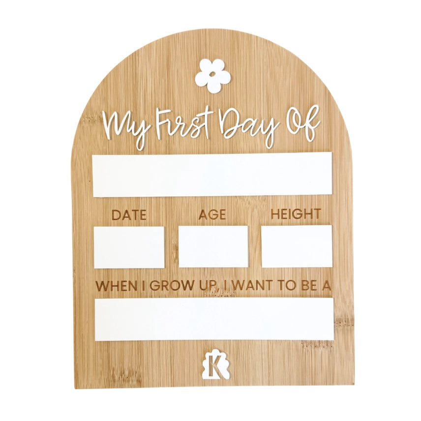 First Day Board - Flowers