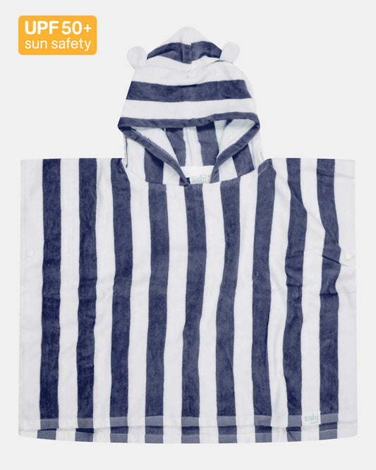 Toshi Hooded Towel - Midnight Stripe