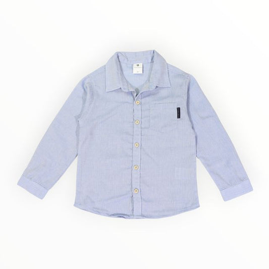 Soft Cotton Textured Shirt - Blue