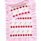 Dolls Frilled Gingham Cherry Blanket + Pillow Set
