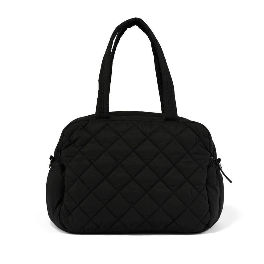 Carry All Nappy Bag - Puffy Black Quilt