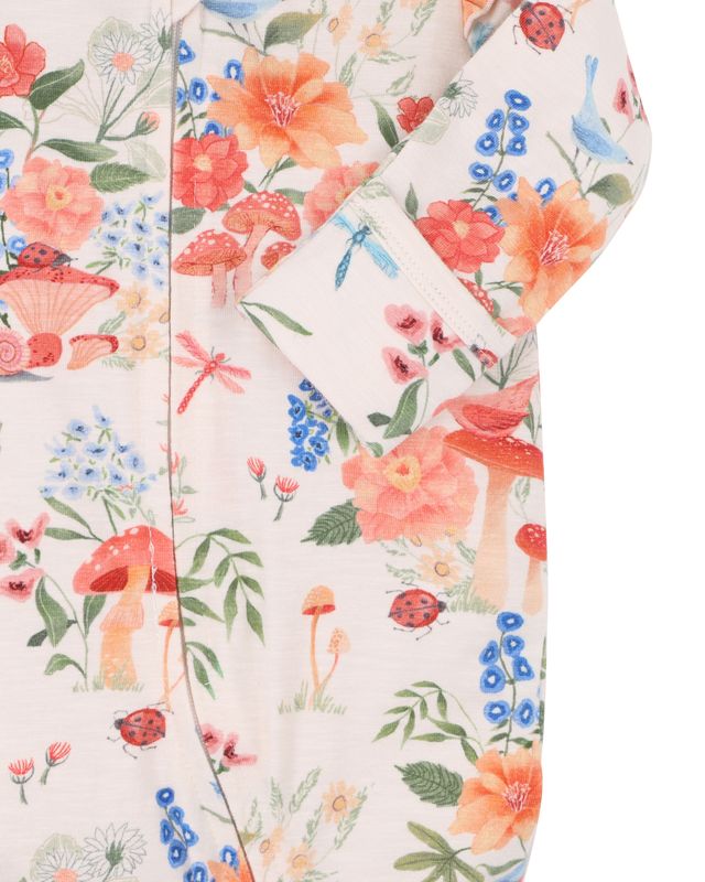 Wild Garden Print Zipsuit