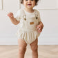 Pax Playsuit - Sandy Brown/Cloud Stripe