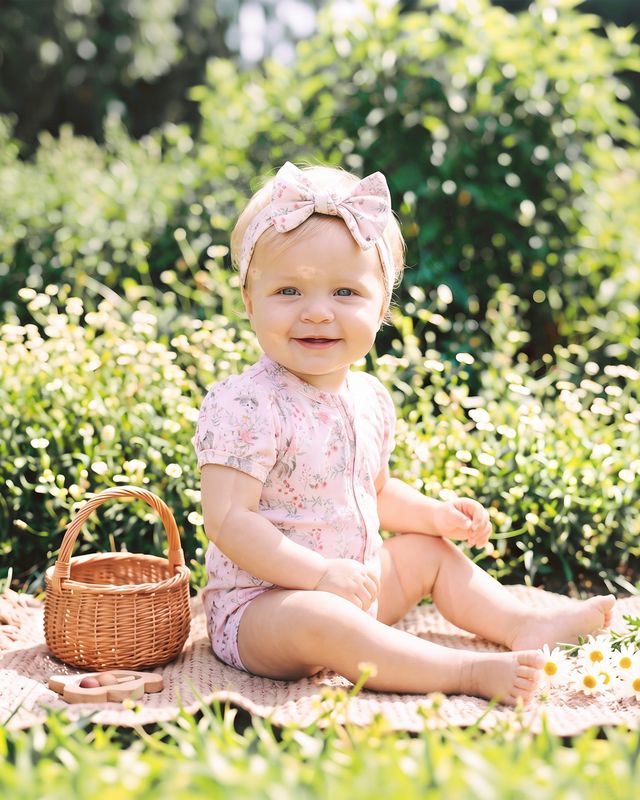 Willa S/S Zip Romper - Willa Print