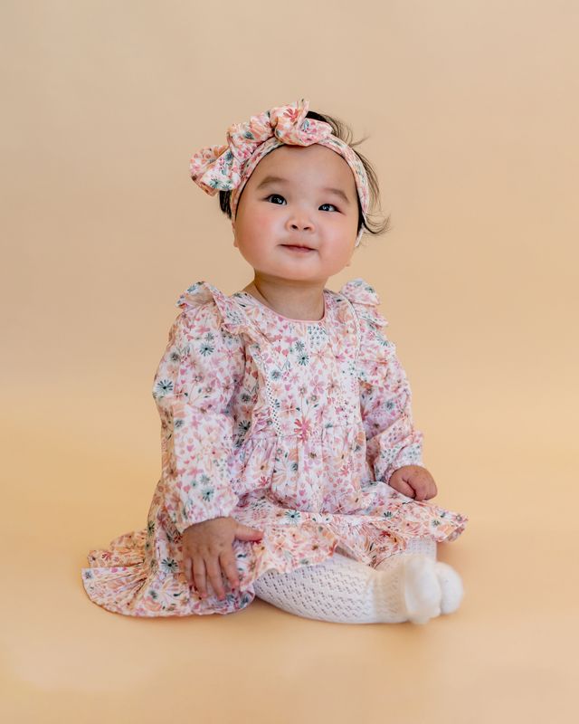 Fern Overlay Dress - Fern Floral