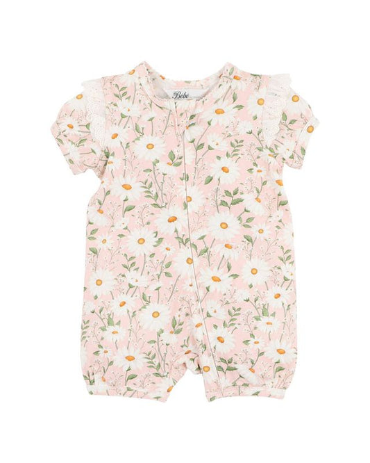 S/S Zipsuit - Tess Print