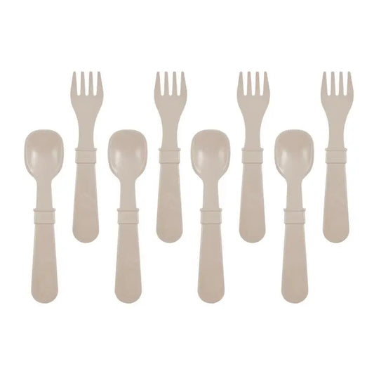 Re-Play Fork and Spoon Set - Sand