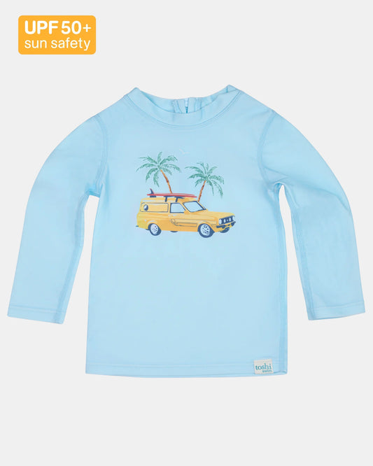 Toshi Swim Rashie L/S - Swell Seekers Sky