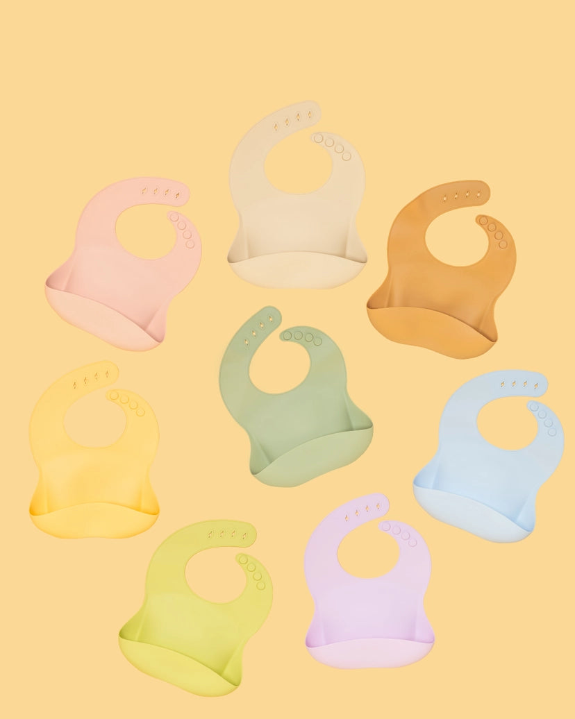 Silicone Bib - Tan