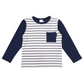 Pocket Tee - Navy Stripe