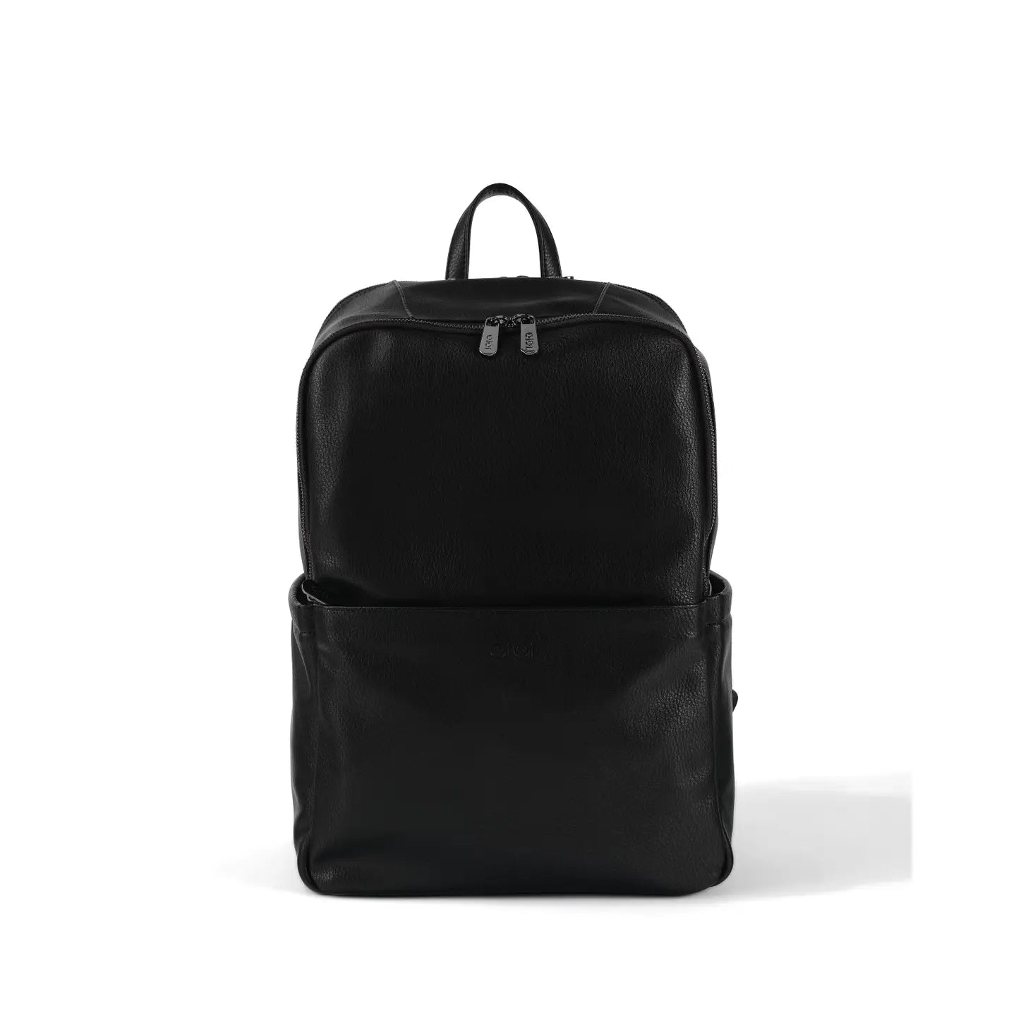 Multitasker Nappy Backpack - Black Vegan Leather