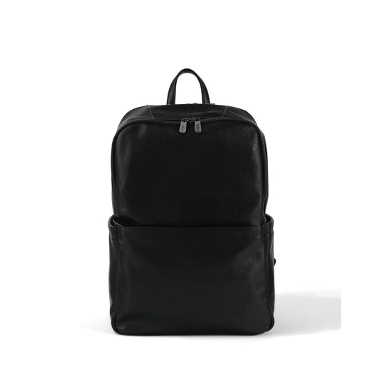 Multitasker Nappy Backpack - Black Vegan Leather