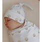 Bamboo Knotted Beanie - Nude Seashell