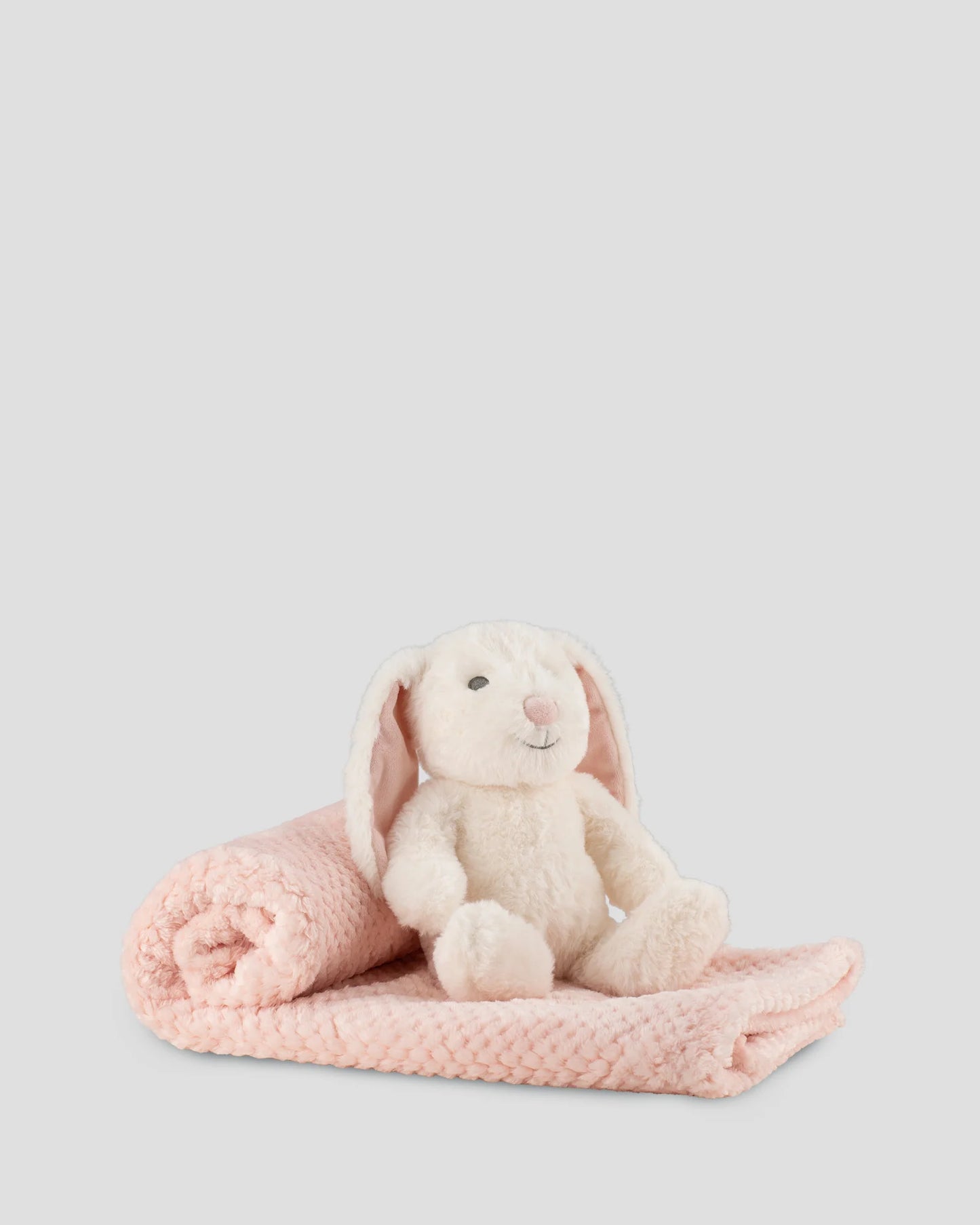 Soft Plush Toy & Blanket - Snow Bunny