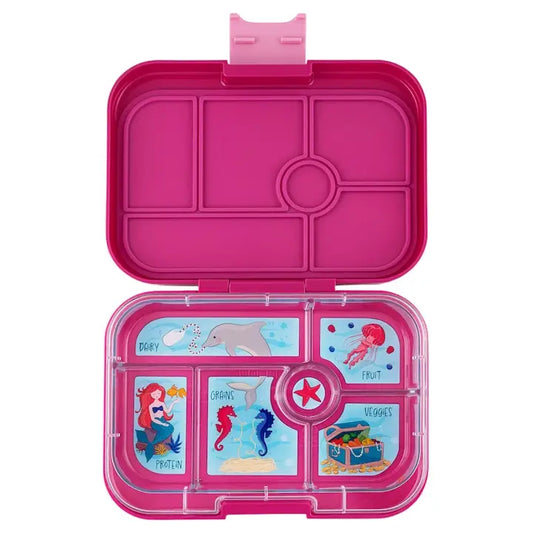 Yumbox Original 6 Compartment Bento Box - Purple - Mermaid