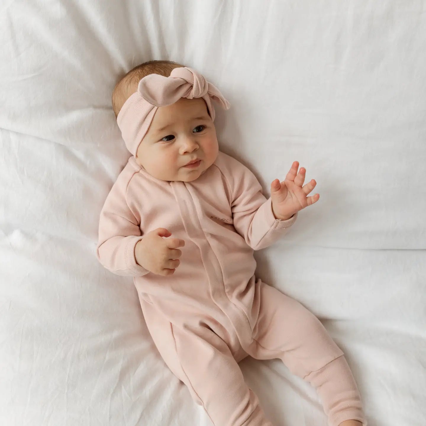 Apple Headband - Baby Pink