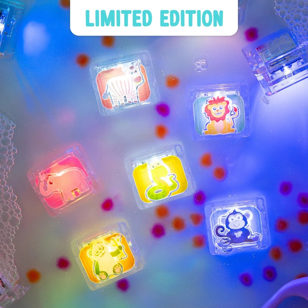 Limited Edition Light-Up Cubes -  6Pkt Zoo Animals
