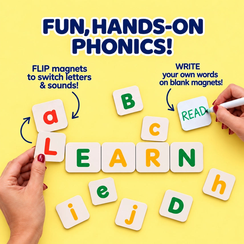 Phonicflip Magnet Set | Magnetic Alphabet Phonics For Kids