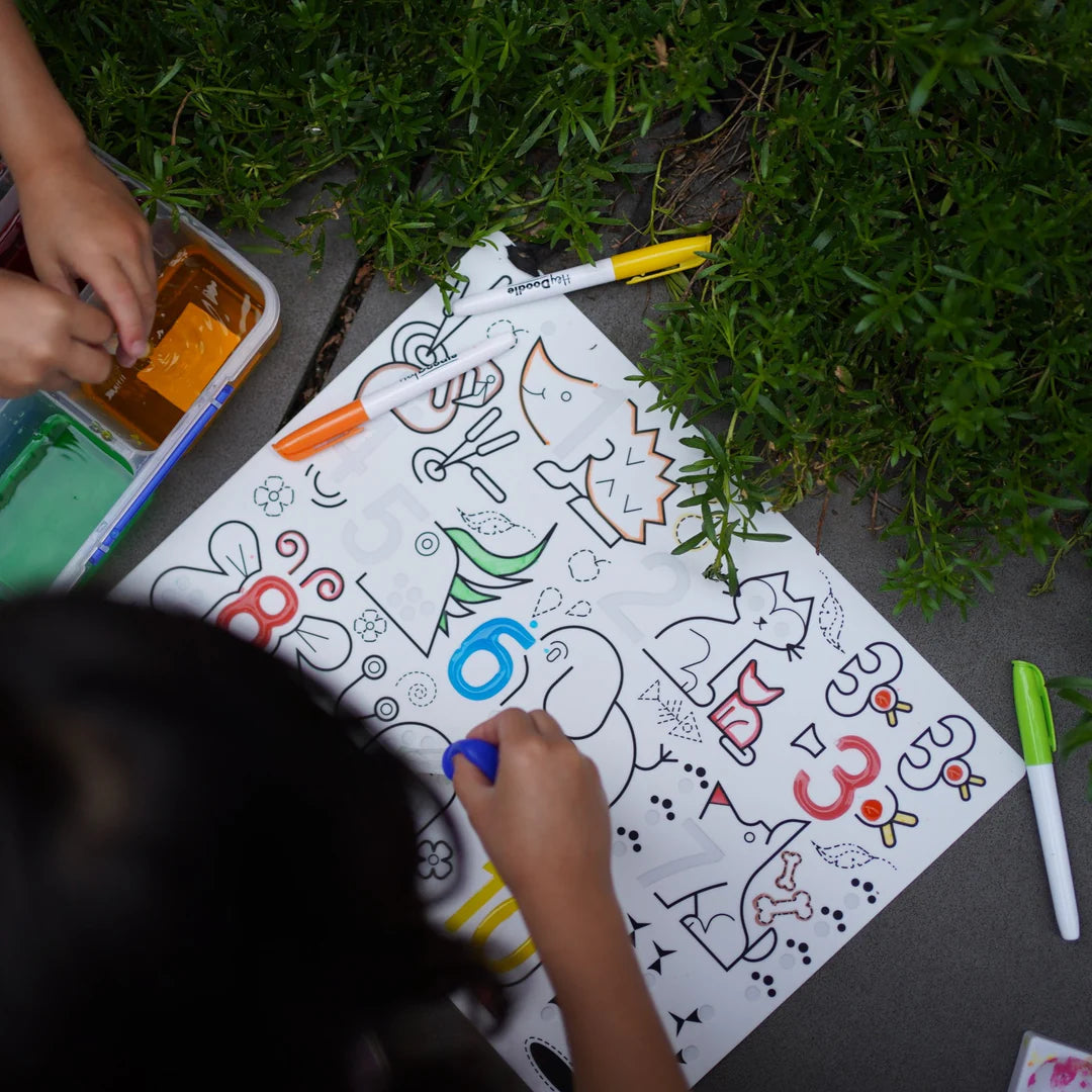 Wild Digits Sensory Colouring & Doodle Mat