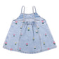 Sundae Denim Tulip Dress - Light Indigo