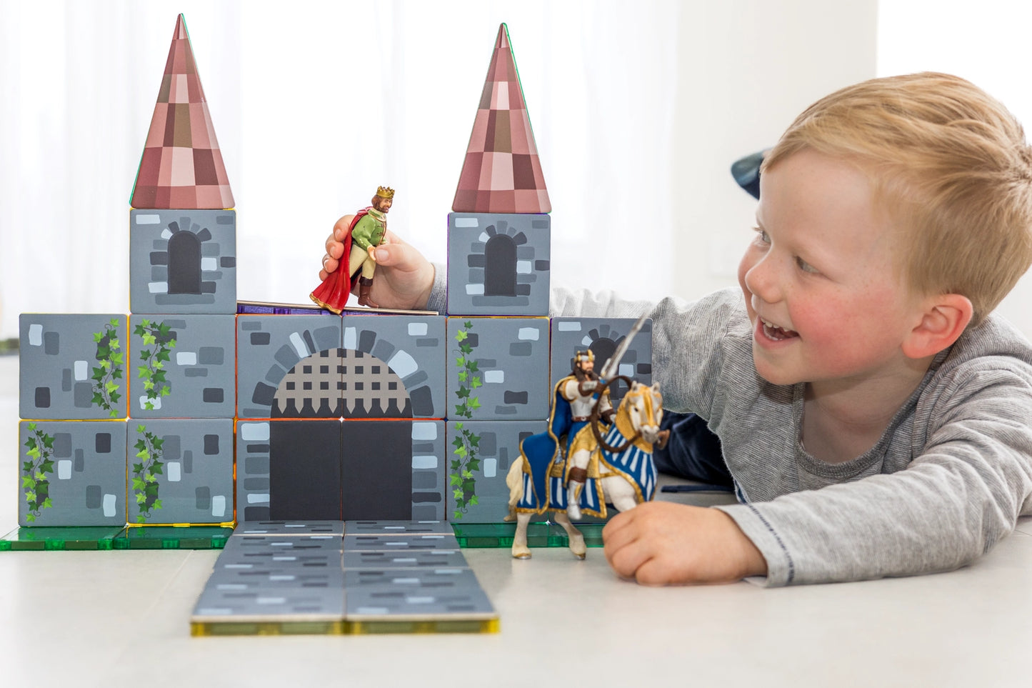Magnetic Tile Topper - Castle Pack 40Pce