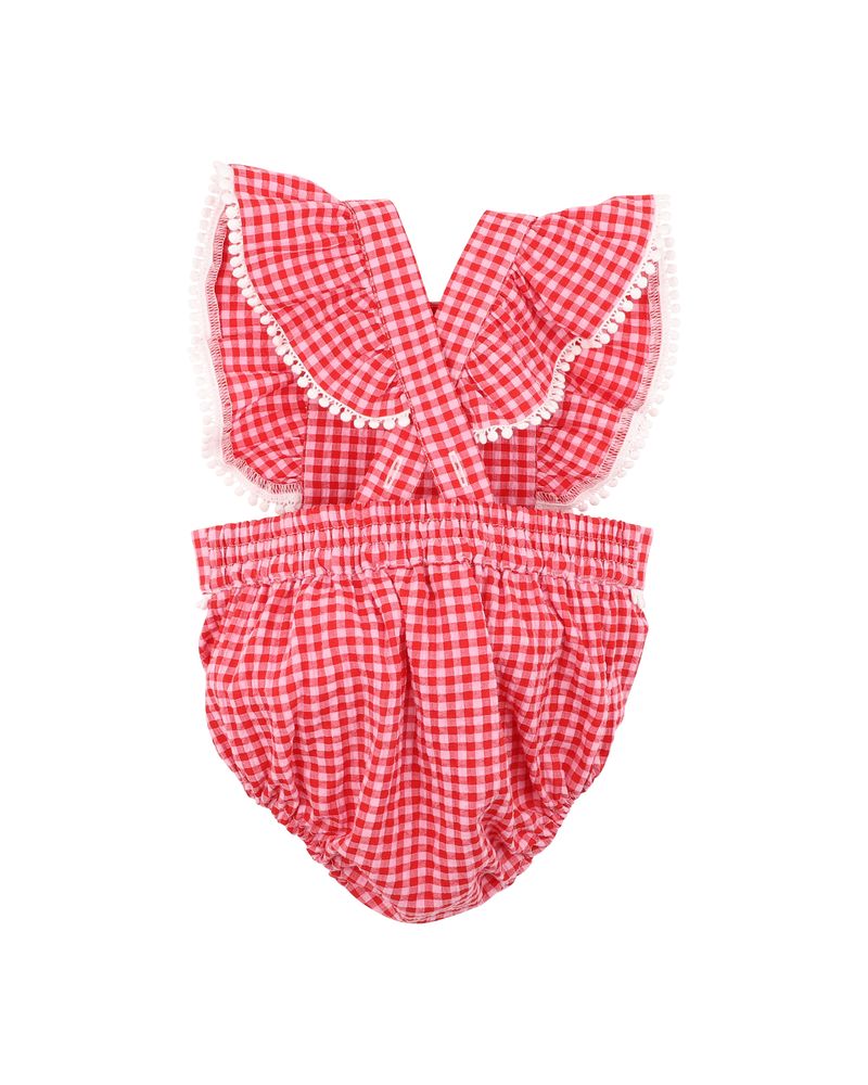 Sundae Bodysuit - Pink/Red Gingham