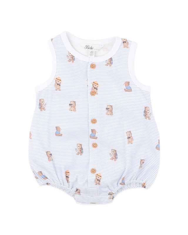Brady Button Up Bodysuit - Brady Stripe