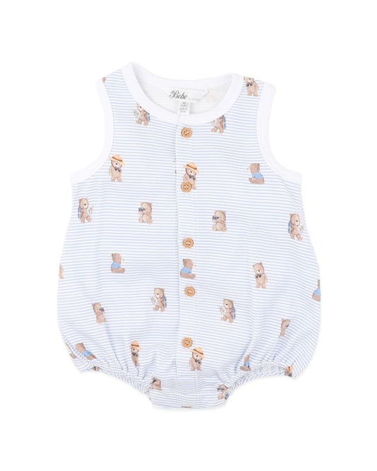 Brady Button Up Bodysuit - Brady Stripe
