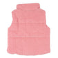 Quilted Zip Up Vest - Rose