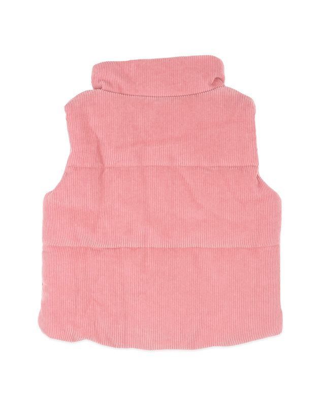 Quilted Zip Up Vest - Rose