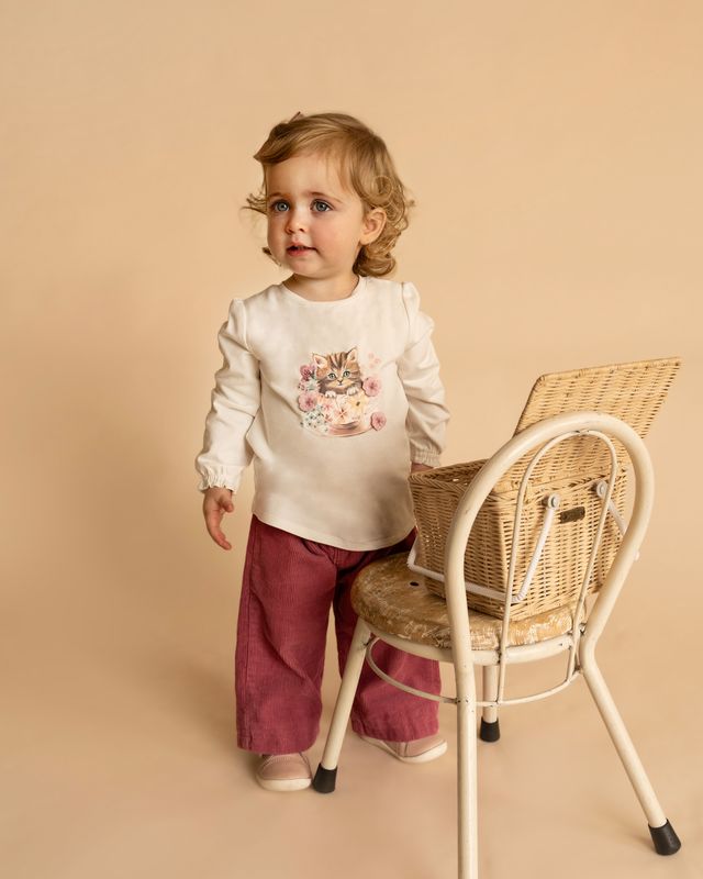 Fern Pull On Cord Pants - Plum