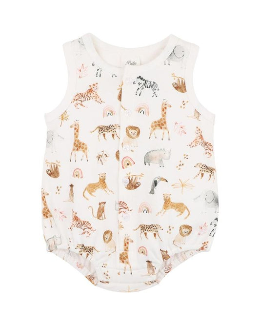 Button Front Bodysuit - Billie Print