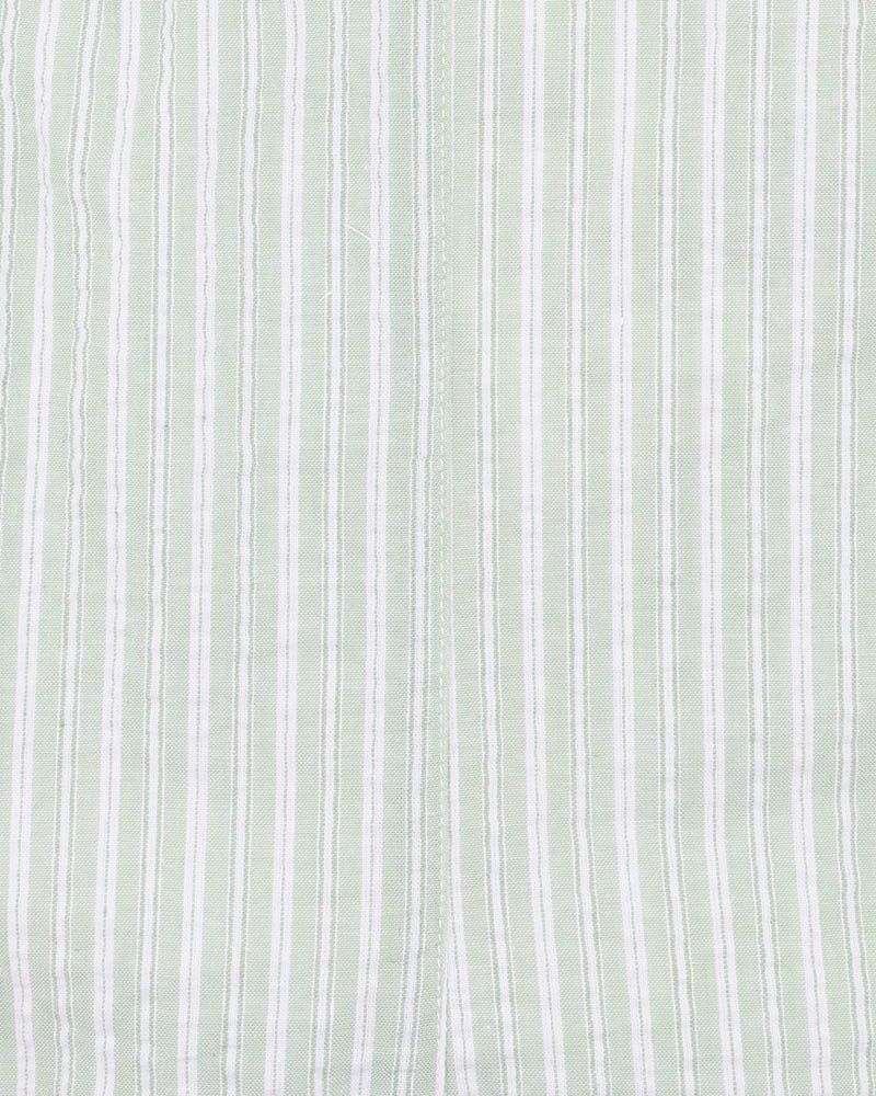 Evan Overalls - Green Stripe