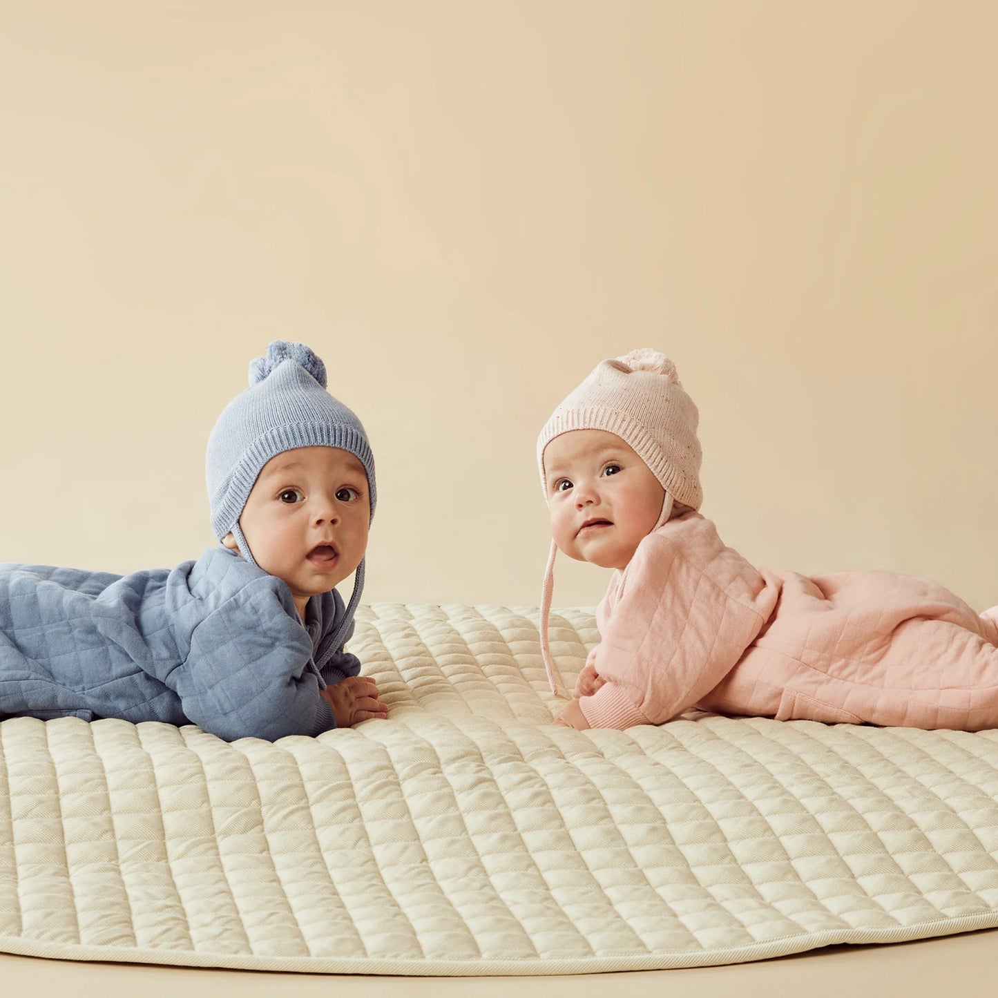 Organic Quilted Terry Growsuit - Pretty Pink