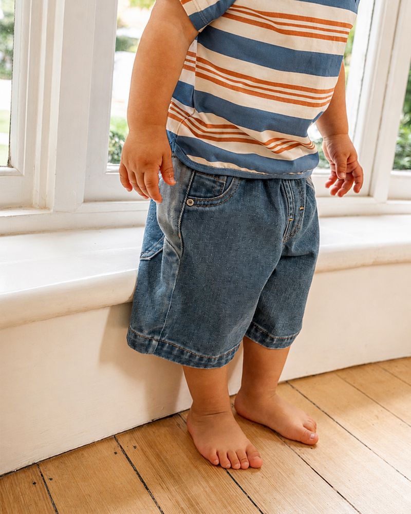 Fox Denim Shorts - Indigo