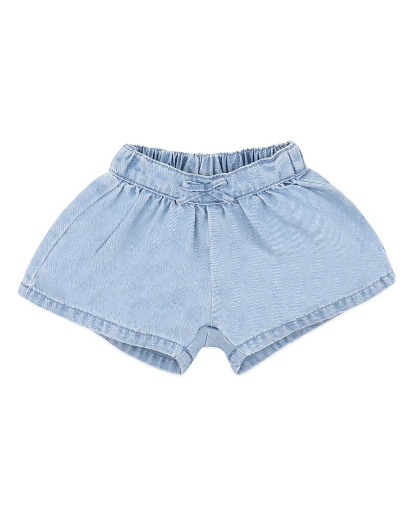 Girls Denim Shorts - Light Indigo