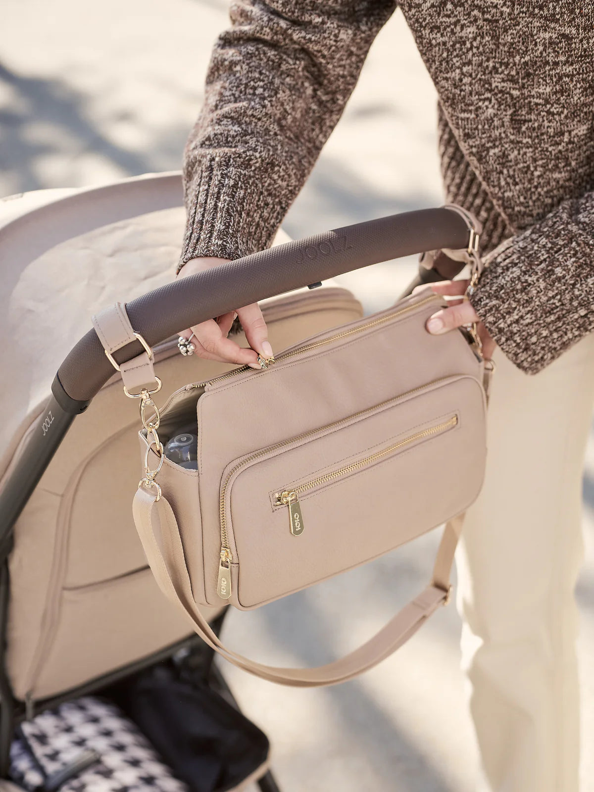Multitasker Pram Caddy - Oat
