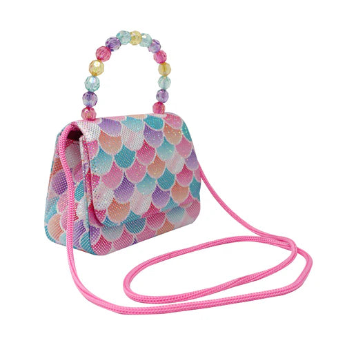 Shimmering Mermaid Scale Hard Handbag